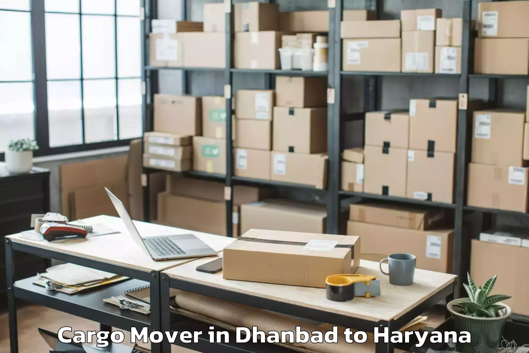 Book Dhanbad to Sikanderpur Cargo Mover